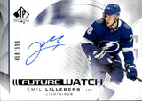 2024-25 Emil Lilleberg Upper Deck Sp Authentic FUTURE WATCH AUTO 458/599 #141 Tampa Bay Lightning