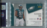 2020 Fletcher Cox Panini Phoenix JERSEY AUTO 50/50 AUTOGRAPH RELIC PSA 7 #VA-FC Philadelphia Eagles 0817
