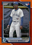 2024 Enmanuel Bonilla Bowman Chrome ORANGE REFRACTOR 06/25 #BCP-53 Toronto Blue Jays