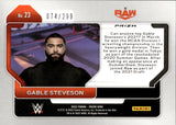 2022 Gable Steveson Panini Prizm WWE ROOKIE RED 074/299 RC #23 Monday Night Raw