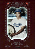 2000 Jackie Robinson Topps Sterling BURGUNDY SP 07/10 #91 Brooklyn Dodgers HOF