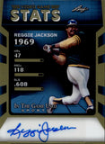 2025 Reggie Jackson Leaf In the Game Used VIDEO GAME NUMBERS AUTO 6/7 AUTOGRAPH #VG-RJ1 Oakland A's HOF