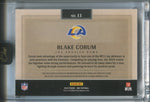 2024 Blake Corum Panini One RUBY RED ROOKIE PATCH AUTO 60/75 AUTOGRAPH RELIC #11 Los Angeles Rams