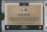 2024 Blake Corum Panini One RUBY RED ROOKIE PATCH AUTO 60/75 AUTOGRAPH RELIC #11 Los Angeles Rams
