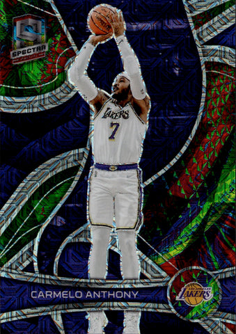 2021-22 Carmelo Anthony Panini Spectra META PRIZM 17/25 #68 Los Angeles Lakers HOF