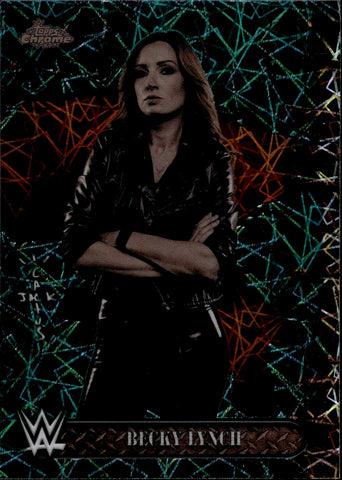 2025 Becky Lynch Topps Chrome x Cactus Jack TEAL LASER REFRACTOR 111/175 #59 Monday Night Raw