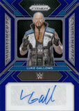 2024 Luke Gallows Panini Prizm BLUE SENSATIONAL SIGNATURES AUTO 15/49 AUTOGRAPH #SS-GAL Friday Night Smackdown