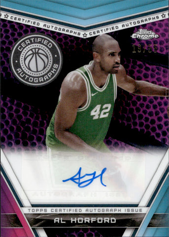 2024 Al Horford Topps Chrome PURPLE REFRACTOR AUTO 19/55 AUTOGRAPH #CA-AH Boston Celtics