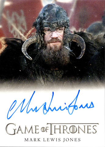 2022 Mark Lewis Jones as Shagga Rittenhouse Game of Thrones The Complete Series 2 FULL BLEED AUTO AUTOGRAPH #_MLJO 1