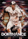 2023 Gunnar Henderson Topps Chrome Update ROOKIE DIAMOND DOMINANCE RY #DD-7 Baltimore Orioles