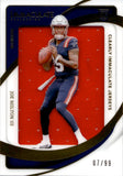 2024 Joe Milton III Panini Immaculate Collection ROOKIE CLEARLY IMMACULATE JUMBO JERSEY 07/99 RELIC RC #CIRJ-JMN New England Patriots