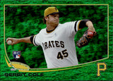 2013 Geritt Cole Topps Update EMERALD FOIL ROOKIE RC #US150 Pittsburgh Pirates 2