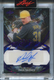 2025 Paul Skenes Leaf Pearl PROSPECTS PURPLE FOIL AUTO 2/7 AUTOGRAPH #P-PS1 Pittsburgh Pirates
