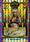 2025 Michelle McCool Topps Chrome WWE PURPLE GEOMETRIC REFRACTOR HALL OF FAME INSCRIPTION AUTO 06/10 AUTOGRAPH #HOF-MM WWE HOF
