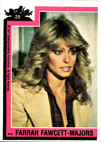 1977 Farrah Fawcett-Majors Topps Charlie's Angels #29