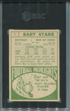 1968 Bart Starr Topps SGC 7 #1 Green Bay Packers HOF 3930
