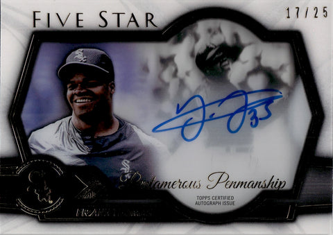 2021 Frank Thomas Topps Five Star PENTAMEROUS PENMANSHIP AUTO 17/25 AUTOGRAPH #PP-FT Chicago White Sox HOF