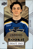 2025-26 Dalibor Dvorsky Upper Deck Exquisite ROOKIE DRAFT DAY 071/349 RC #RDD-DD St. Louis Blues