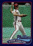 2024 Steve Carlton Topps Chrome Silver Pack 1989 DESIGN PURPLE REFRACTOR 75/75 #T89CU-6 Philadelphia Phillies HOF