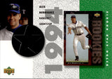 2002 Alex Rodriguez Upper Deck Authentics RETRO UD STAR ROOKIE JERSEY RELIC #SR-AR Seattle Mariners