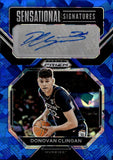 2023 Donovan Clingan Panini Prizm Draft Picks BLUE CRACKED ICE ROOKIE SENSATIONAL SIGNATURES AUTO 66/75 AUTOGRAPH RC #SS-DVC Portland Trail Blazers