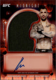 2025 Aleksandar Rakic Topps Midnight UFC SHIRT AUTO 07/75 AUTOGRAPH #VRA-AR Light Heavyweight