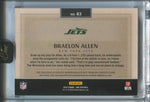 2024 Braelon Allen Panini One ROOKIE DUAL PATCH AUTO 048/199 AUTOGRAPH RELIC #43 New York Jets
