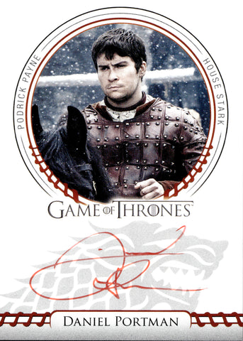 2022 Daniel Portman as Podrick Payne Rittenhouse Game of Thrones Volume 2 RED INK AUTO AUTOGRAPH #_DAPO 1