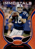 2019 Peyton Manning Panini Certified MIRROR ORANGE 007/199 #122 Indianapolis Colts HOF