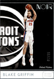 2018-19 Blake Griffin Panini Noir ASSOCIATION EDITION HOLO SILVER 03/25 #19 Detroit Pistons