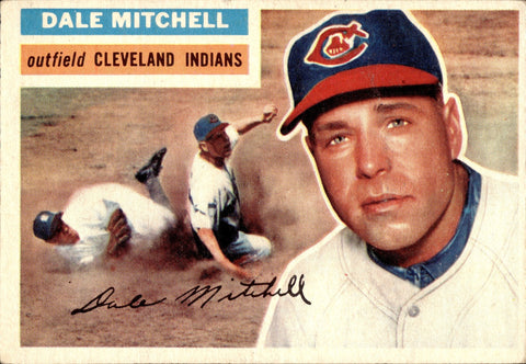 1956 Dale Mitchell Topps #268 Cleveland Indians BV $20