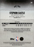 2025-26 Stephon Castle Topps Sigature Class TEAL 221/225 #53 San Antonio Spurs