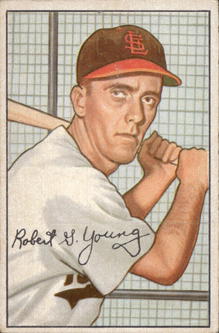 1952 Bobby Young Bowman ROOKIE RC #193 St. Louis Browns BV $15