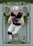 2024 Brock Bowers Panini Mosaic HOLO SILVER MONEY ROOKIE RC #6 Las Vegas Raiders