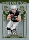 2024 Brock Bowers Panini Mosaic HOLO SILVER MONEY ROOKIE RC #6 Las Vegas Raiders