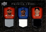 2008 Albert Pujols Justin Moreneau Derrek Lee Upper Deck Premier TRIOS TRIPLE JERSEY 45/50 RELIC #PTM-PLM Cardinals Cubs Twins