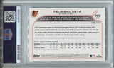2022 Felix Bautista Topps Holiday METALLIC ROOKIE RC PSA 10 #HW98 Baltimore Orioles 1098