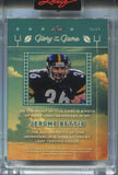 2025 Jerome Bettis Leaf Glory of the Game HOLO SILVER GAME USED JERSEY 27/40 RELIC #GU-24 Pittsburgh Steelers HOF