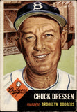 1953 Chuck Dressen Topps #50 Brooklyn Dodgers BV $50