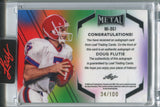 2024 Doug Flutie Leaf Metal BLUE INSCRIPTIONS AUTO 034/100 AUTOGRAPH #MI-DG1 Buffalo Bills