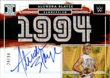 2023 Alundra Blayze Panini Immaculate WWE SUMMERSLAM SIGNATURES AUTO 24/94 AUTOGRAPH #SS-ABZ WWE HOF