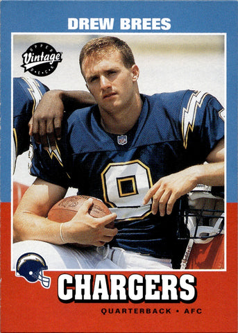 2001 Drew Brees Upper Deck Vintage ROOKIE RC #251 San Diego Chargers
