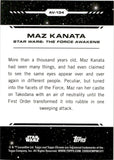 2024 Maz Kanata Topps Chrome Star Wars #AV-134 20/25 ORANGE REFRACTOR AUREBESH SP