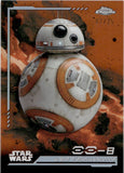 2024 BB-8 Topps Chrome Star Wars #AV-110 07/25 ORANGE REFRACTOR AUREBESH SP