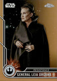 2023 General Leia Organa Topps Chrome Star Wars #56 05/25 ORANGE REFRACTOR