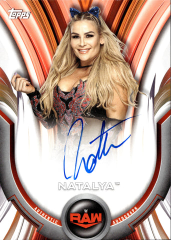 2020 Natalya Topps WWE Women's Division ROSTER AUTO 150/199 AUTOGRAPH #A-NT Monday Night Raw