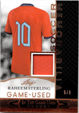 2024 Raheem Sterling Relic Leaf In The Game Used #GUSM-22 5/5 ORANGE FOIL GAME USED RELIC