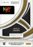 2022 Apollo Crews Panini Immaculate WWE STANDOUT HOLO GOLD SHIRT 02/10 RELIC #SM-ACR NXT