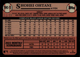 2024 Shohei Ohtani Topps Series 1 GREEN REFRACTOR 1989 DESIGN 52/99 CHROME SILVER PACK #T89C-73 Anaheim Angels
