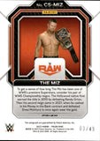 2023 The Miz Panini Prizm BLUE CHAMPION SIGNATURES AUTO 03/49 AUTOGRAPH #CS-MIZ Monday Night Raw
